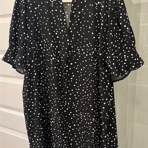 Black and White Polka Dot Dress